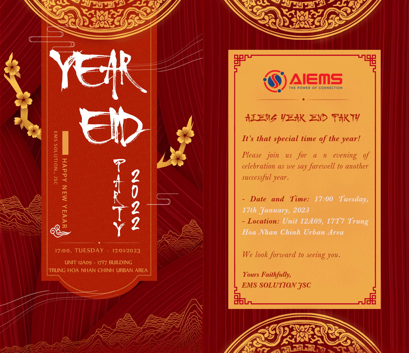Thông báo v/v: TỔ CHỨC TIỆC TẤT NIÊN 2022