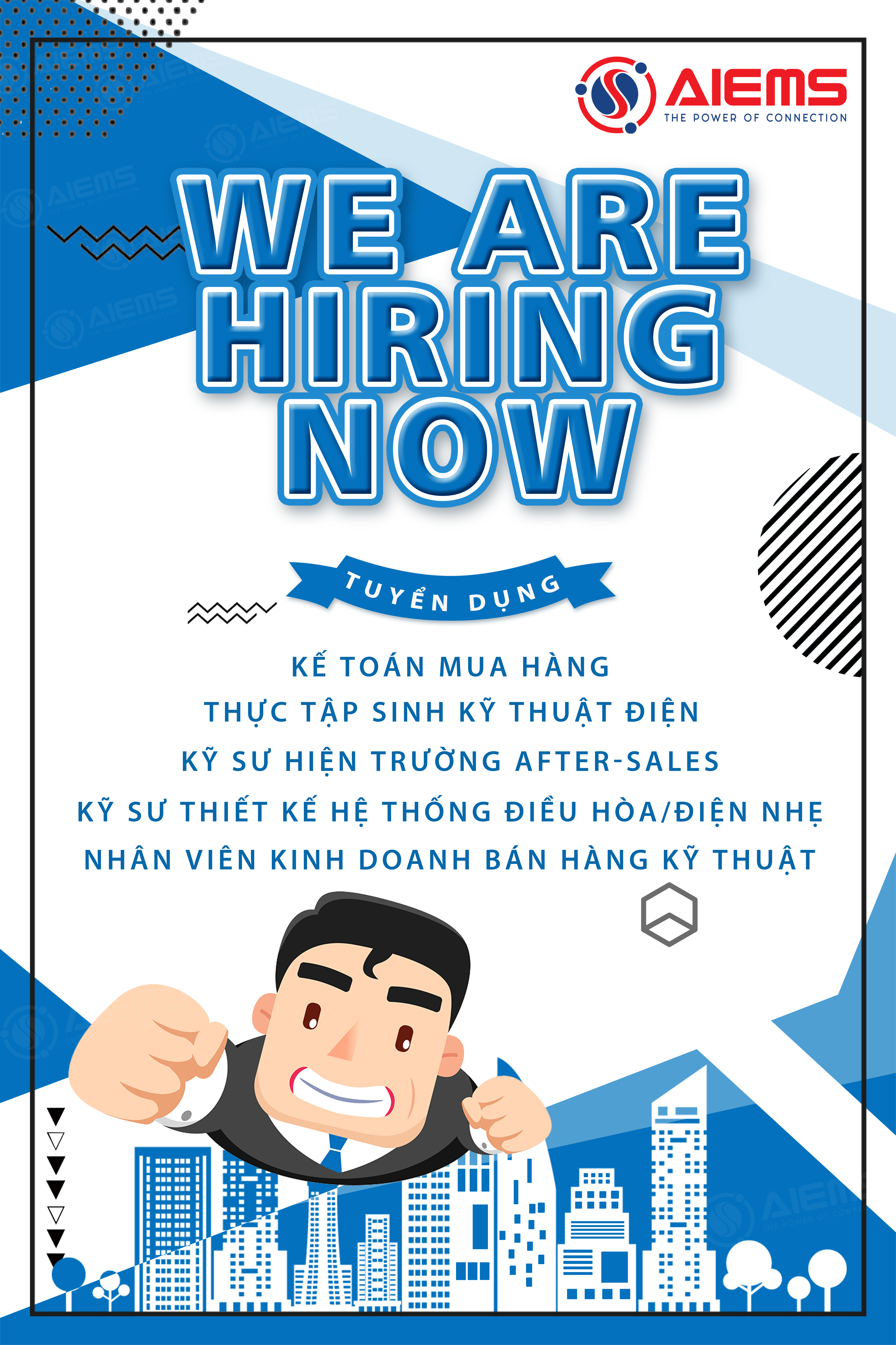 TUYỂN DỤNG: VỊ TRÍ KINH DOANH BÁN HÀNG KỸ THUẬT